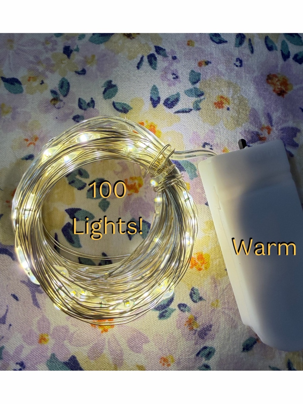 Warm or White 100-LED String Lights - Home Accents
